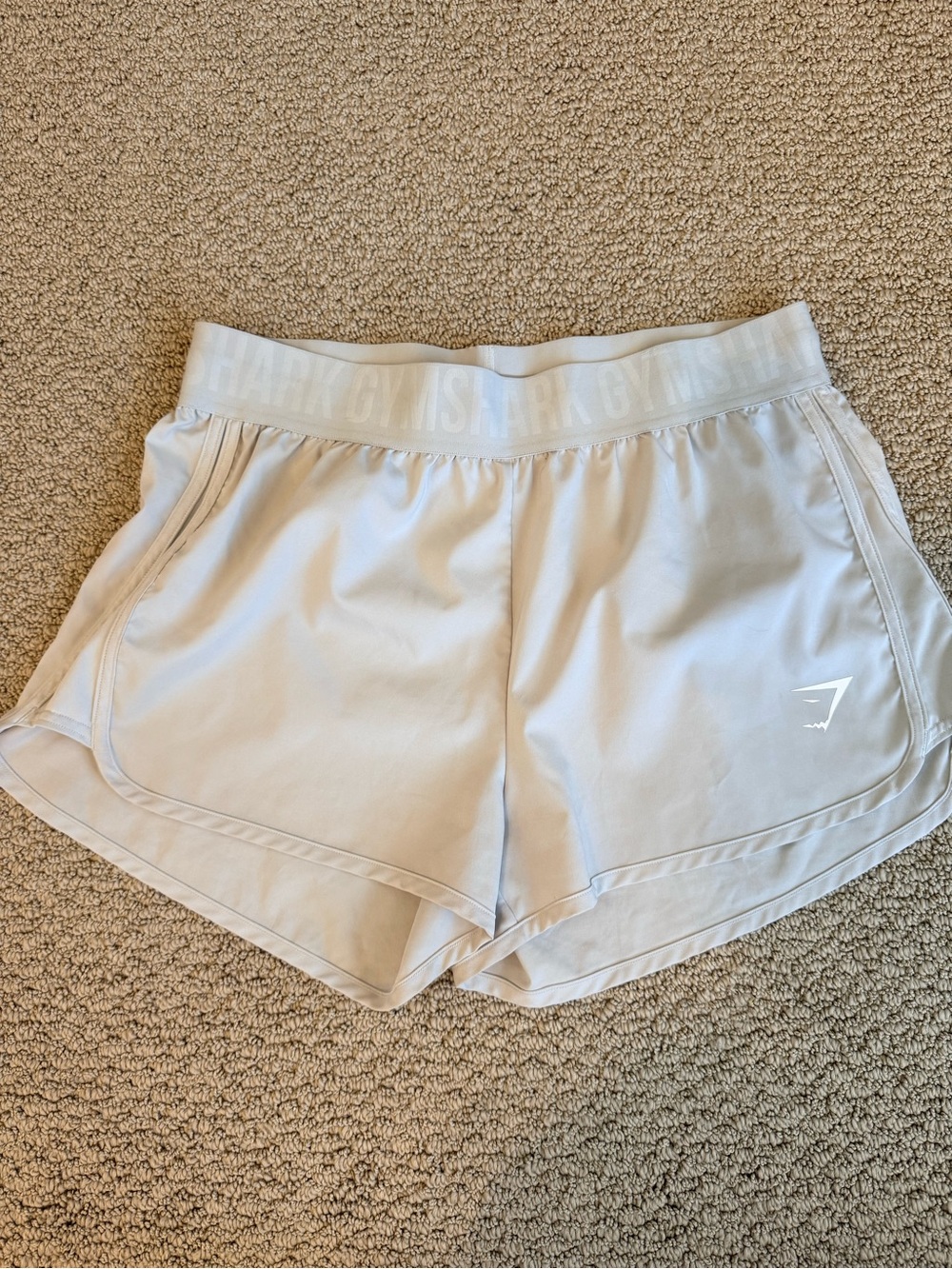 Gymshark Women’s Light Grey Athletic Shorts